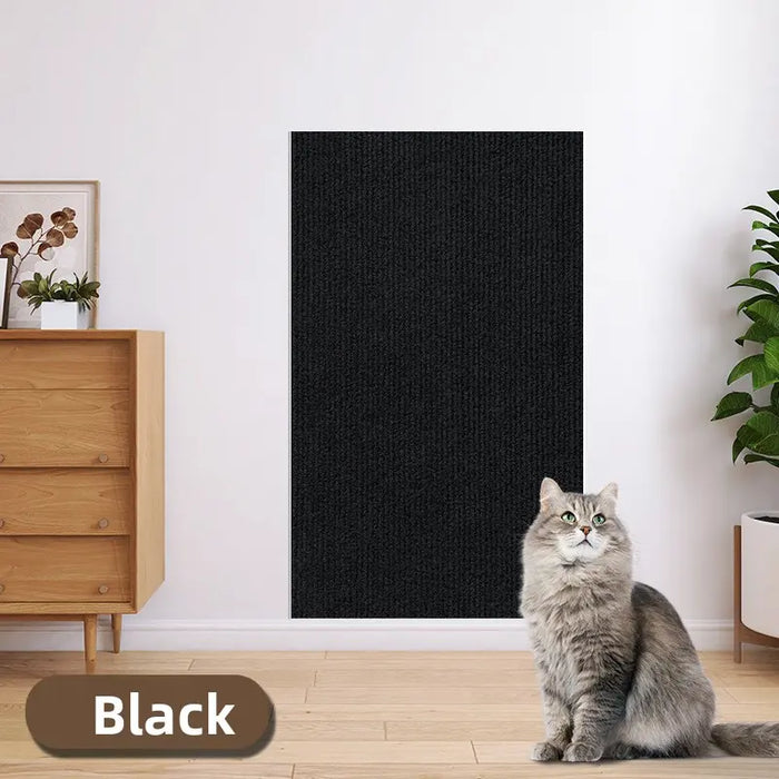 11.85In×39.3In Cat Scratch Protector for Home Furniture - Easy Installation Anti-Scratch Sticky Pad, Protects Leather Couch Arms & Corners, Iridescent Stained Glass Decorative Sticker Window Film, Sofa Arms
